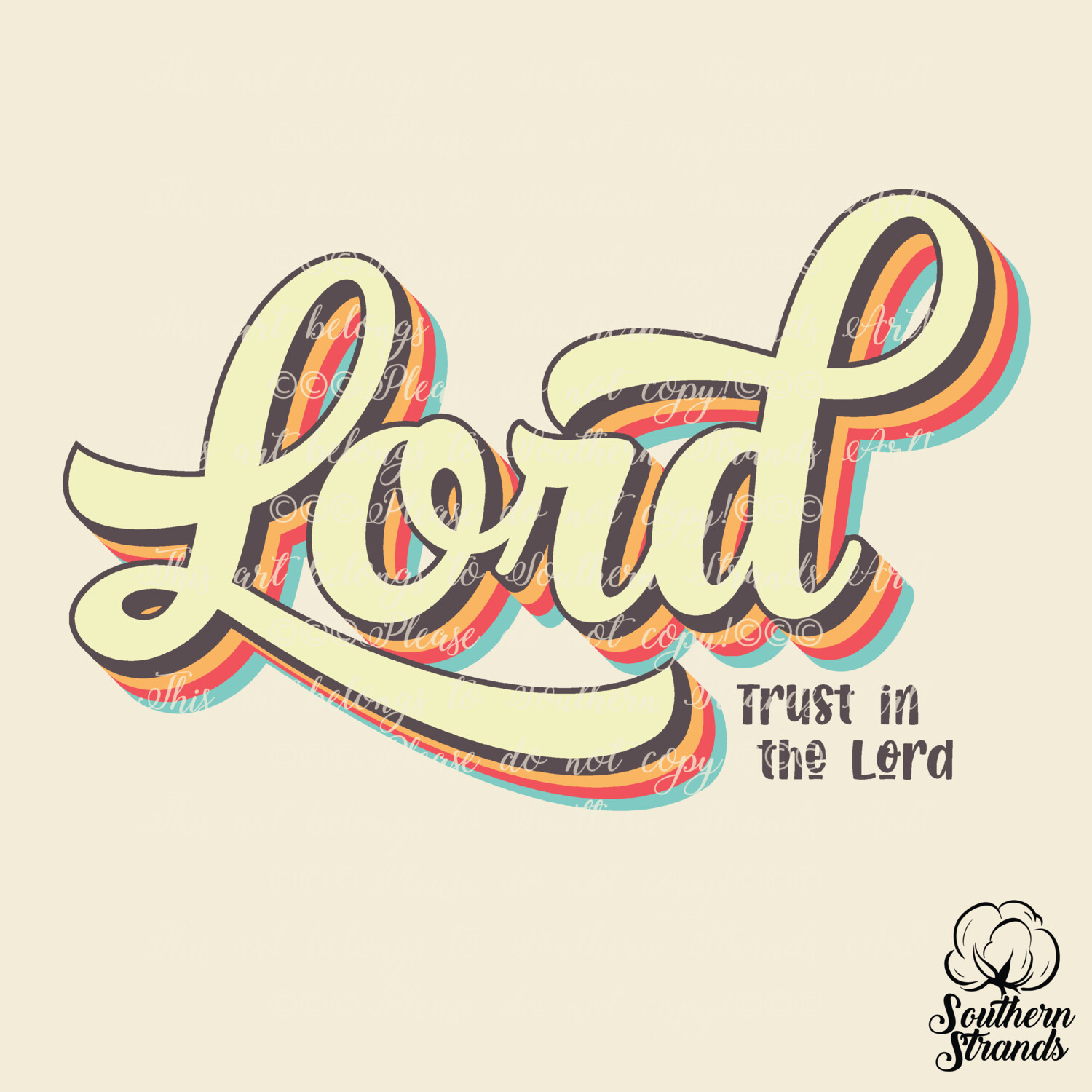 Retro Words Of Faith - Lord | DIGITAL DOWNLOAD