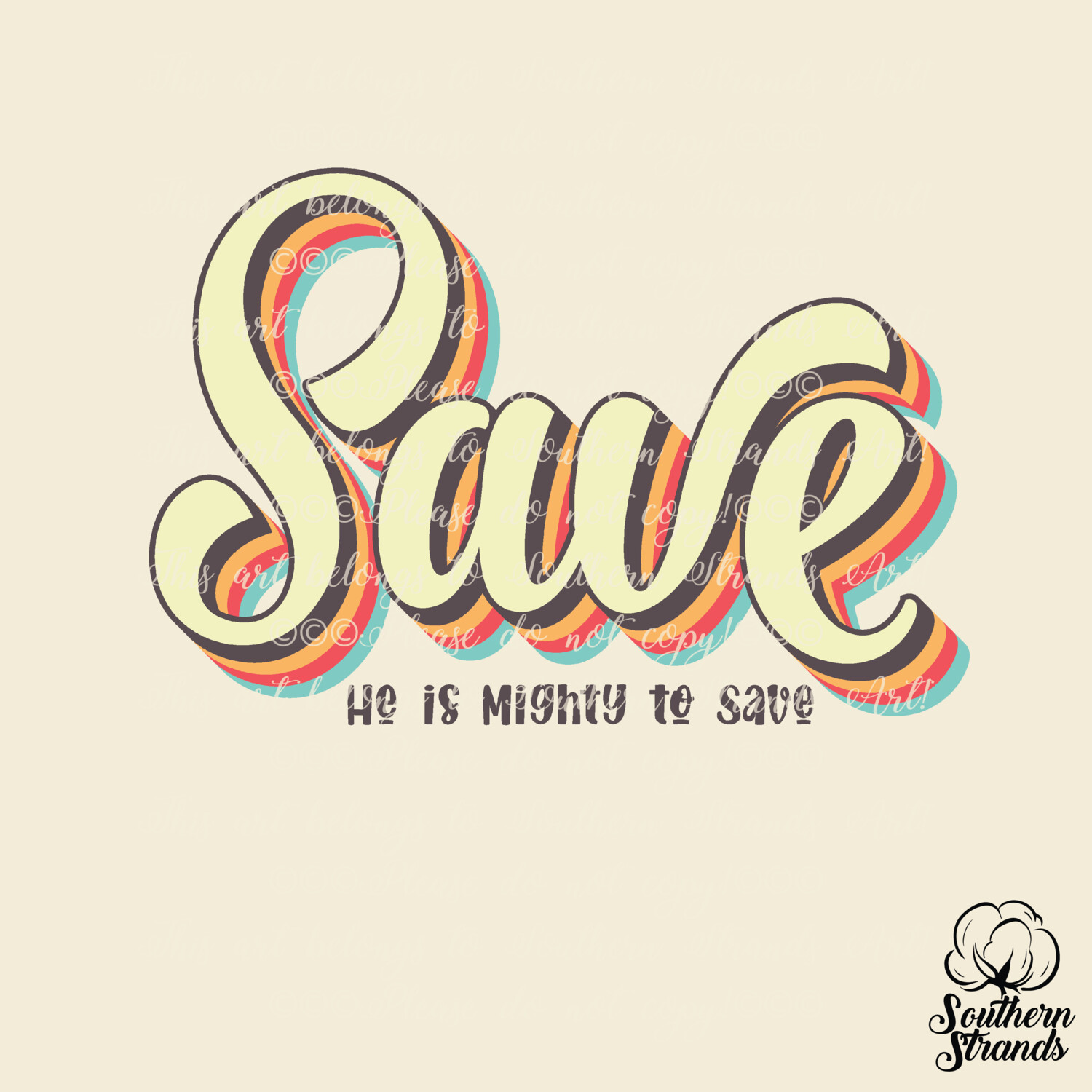 Retro Words Of Faith - Save | DIGITAL DOWNLOAD