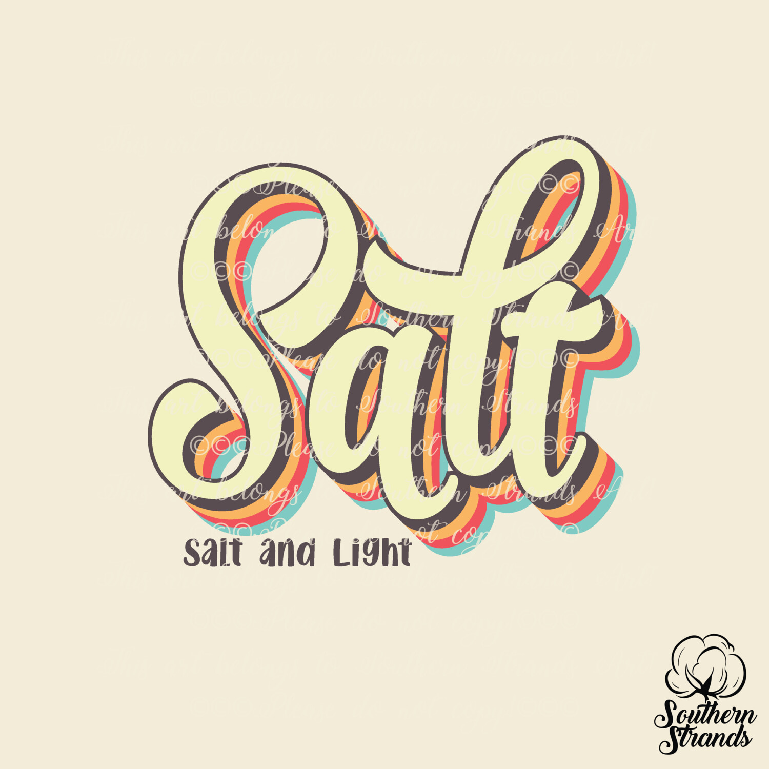 Retro Words Of Faith - Salt | DIGITAL DOWNLOAD
