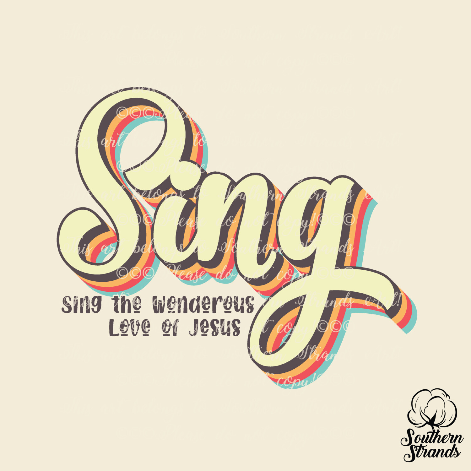 Retro Words Of Faith - Sing | DIGITAL DOWNLOAD