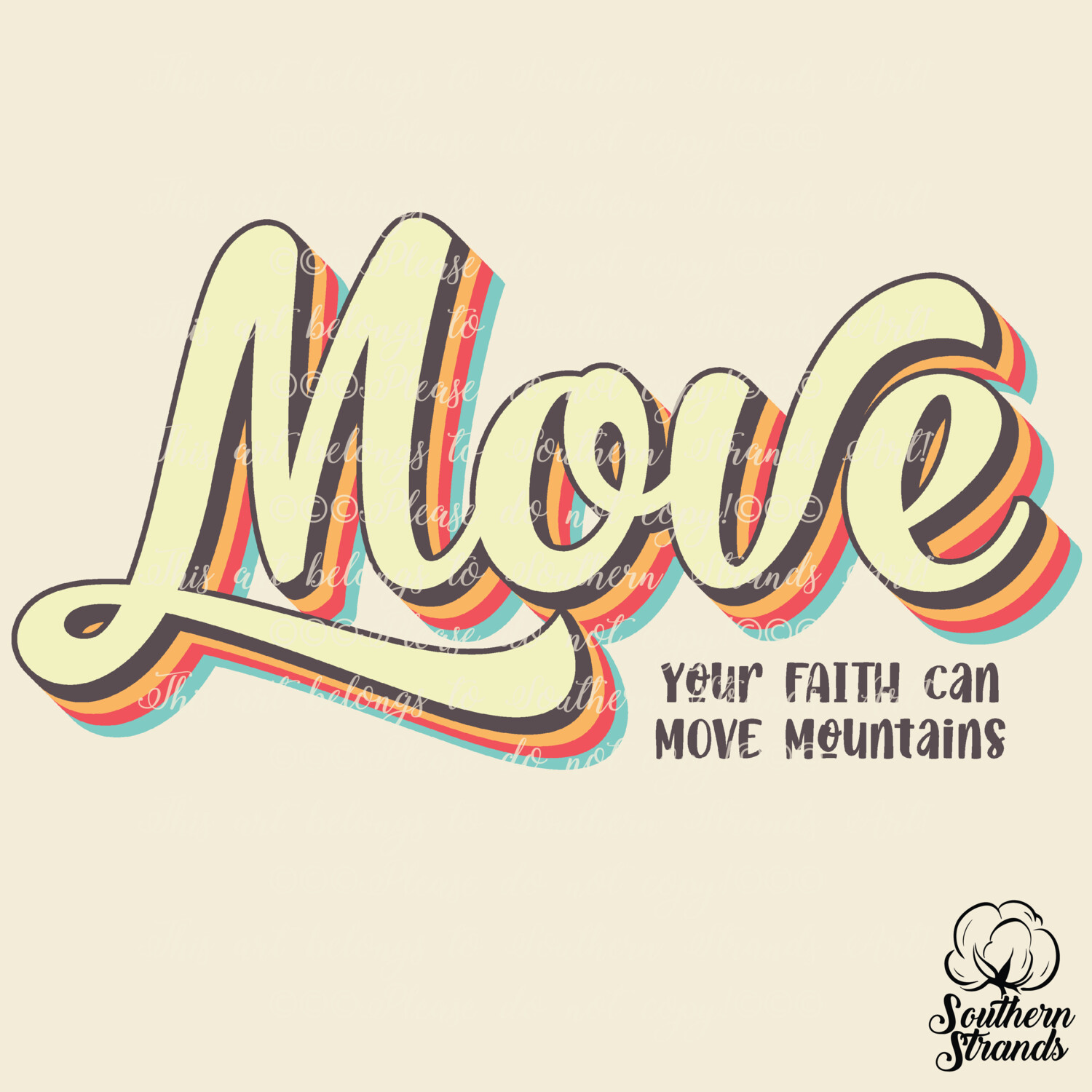 Retro Words Of Faith - Move | DIGITAL DOWNLOAD