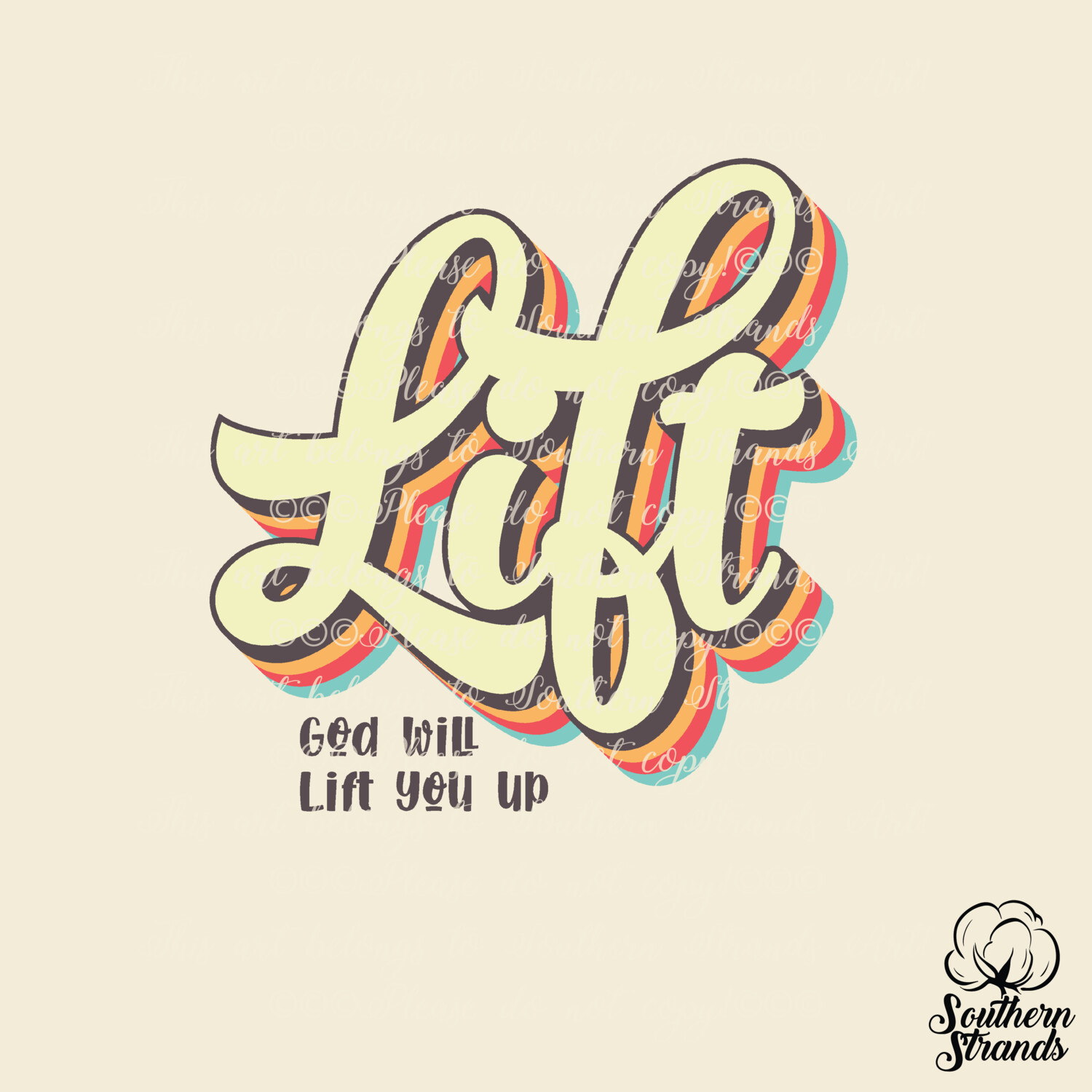 Retro Words Of Faith - Lift | DIGITAL DOWNLOAD