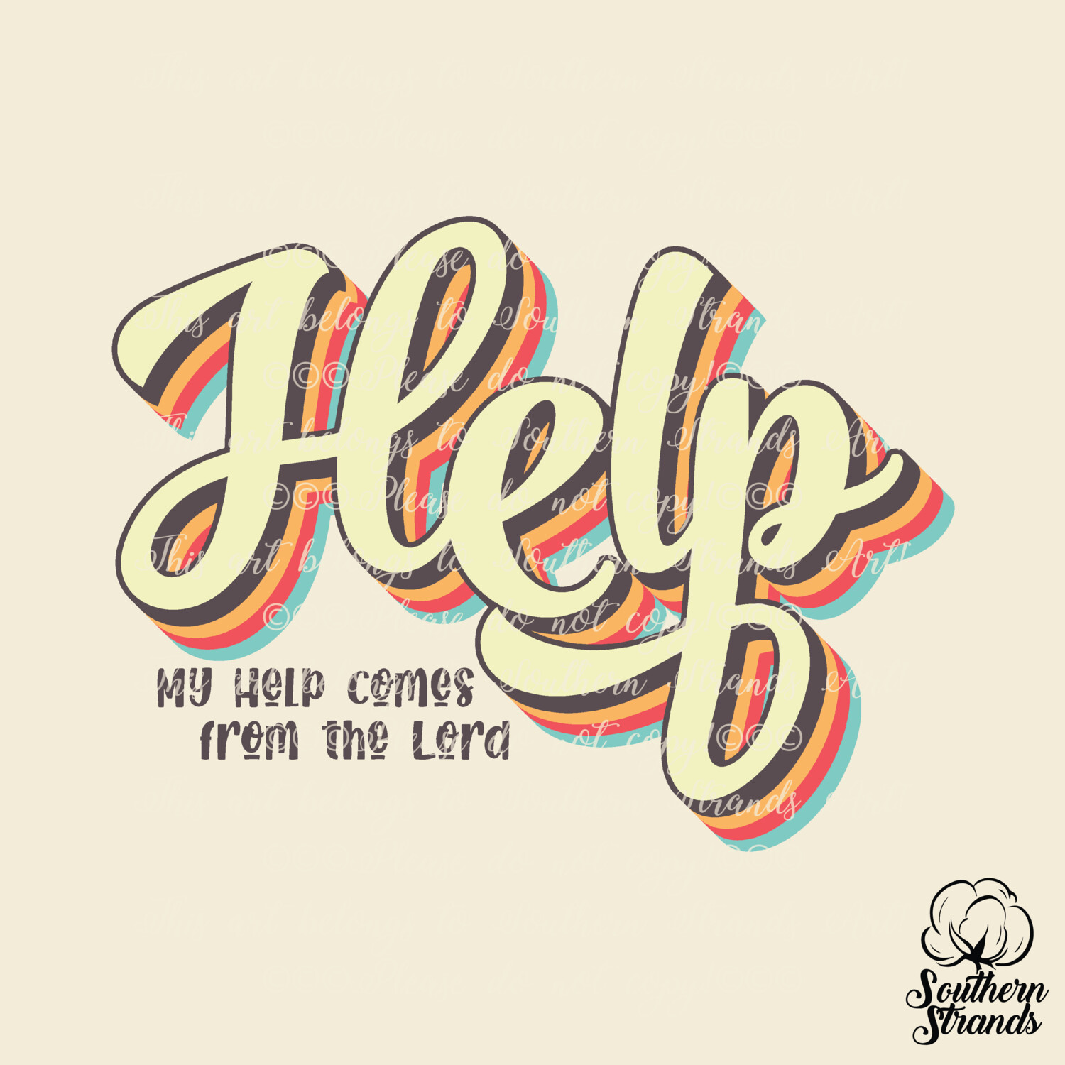 Retro Words Of Faith - Help | DIGITAL DOWNLOAD