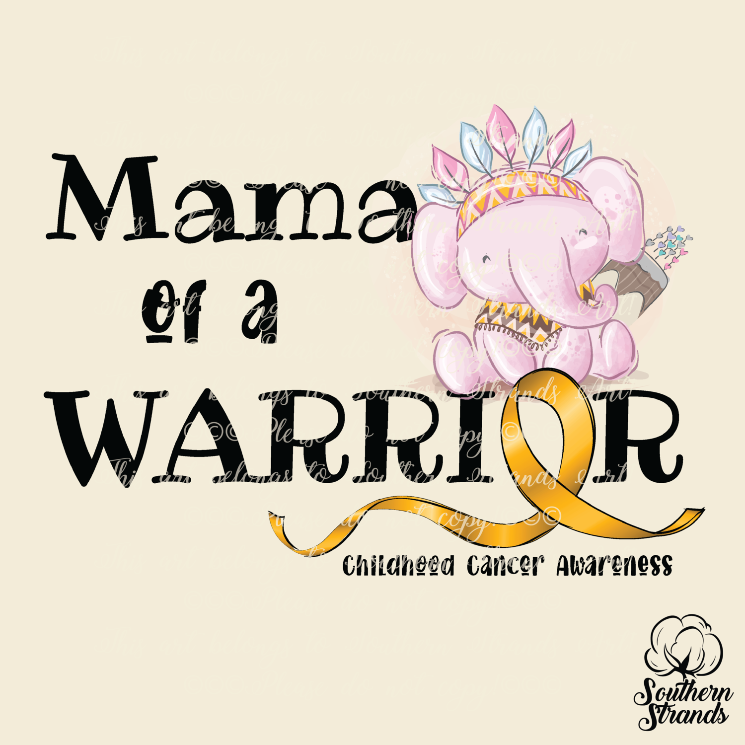 Mama of a Warrior - Pink