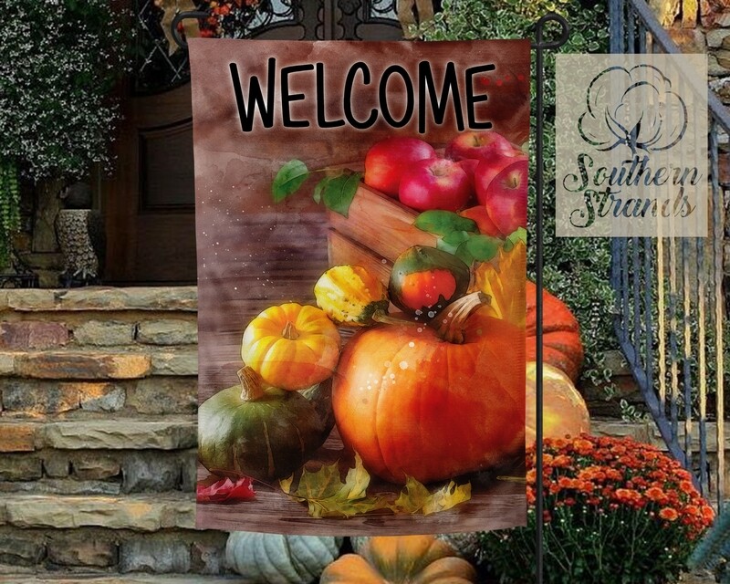 Apples and Pumpkins Garden Flag - 12x18
