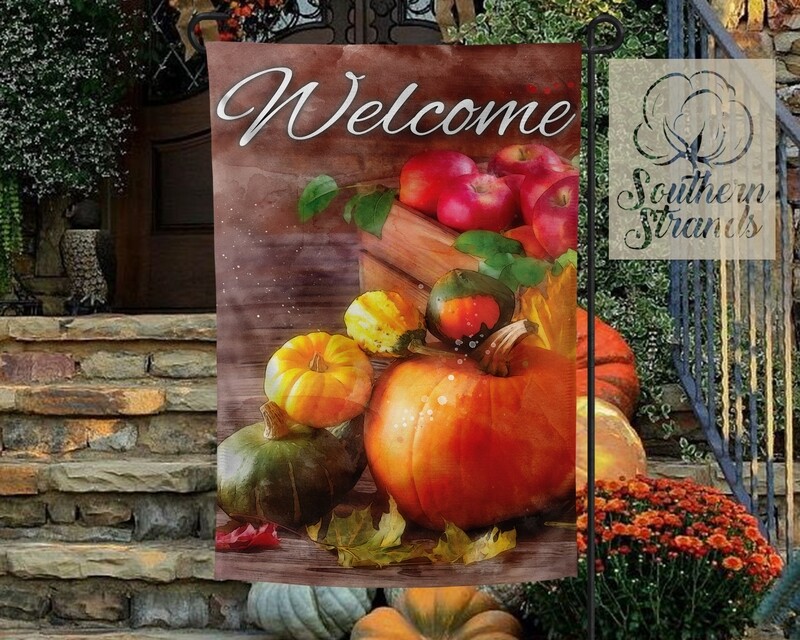 Apples and Pumpkins Garden Flag - 12x18