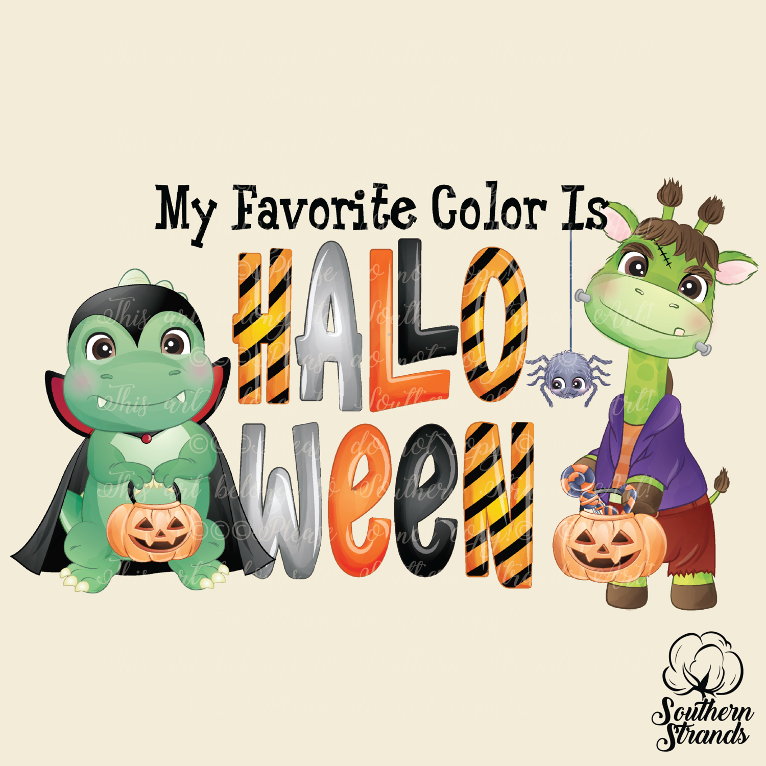 My Favorite Color Is Halloween - Full Color and ColorBook