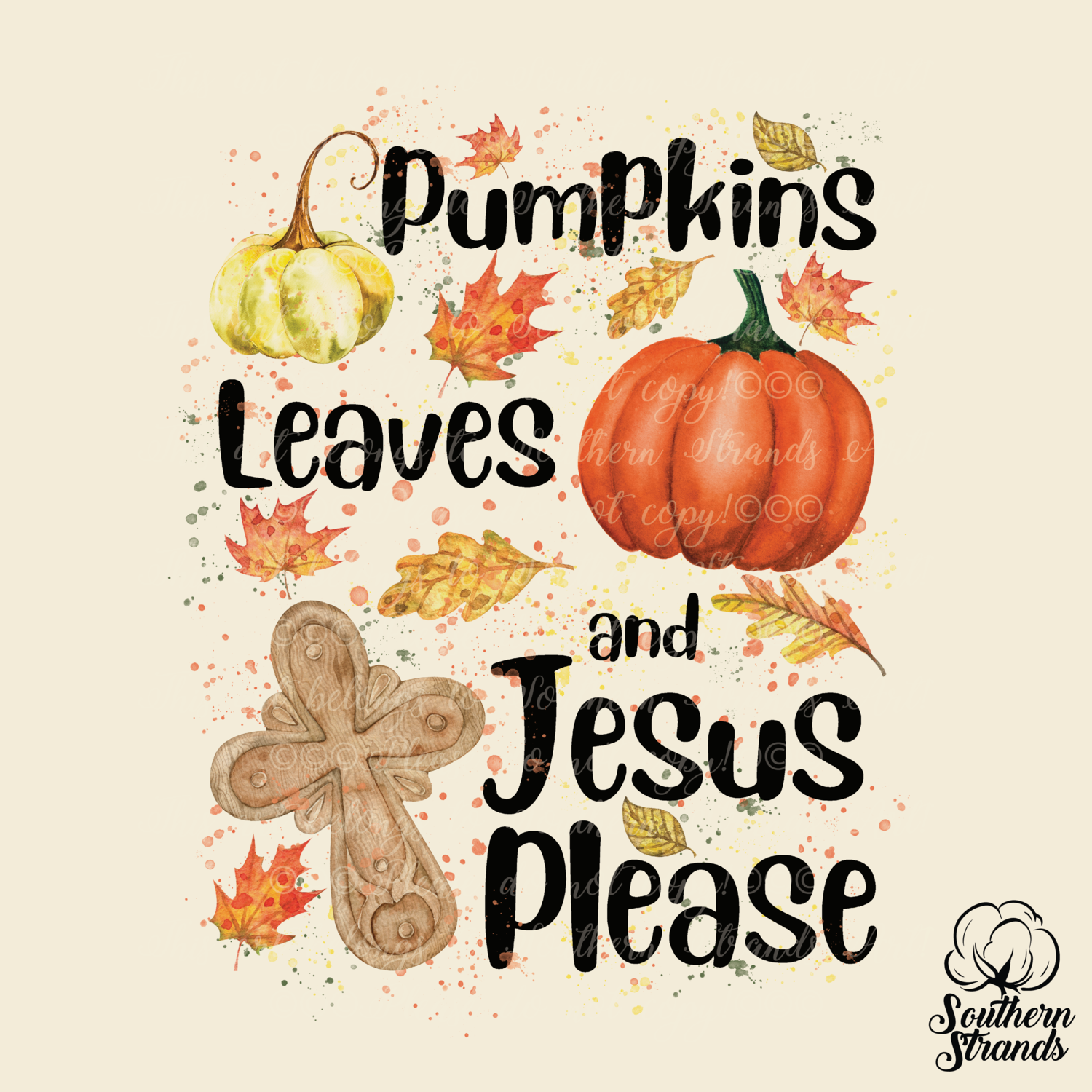 Pumpkins, Leaves and Jesus Please | DIGITAL DESIGN