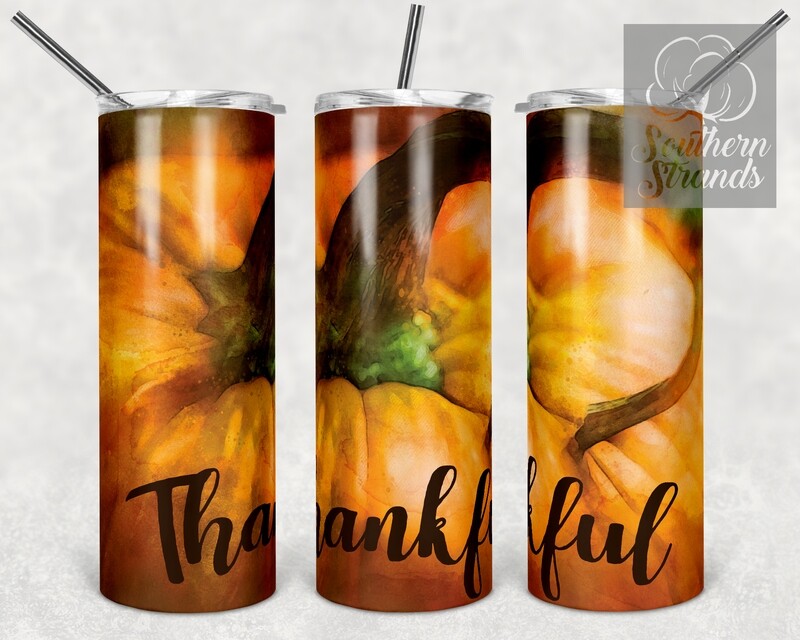 Watercolor Pumpkin - Tumbler Art | DIGITAL DOWNLOAD