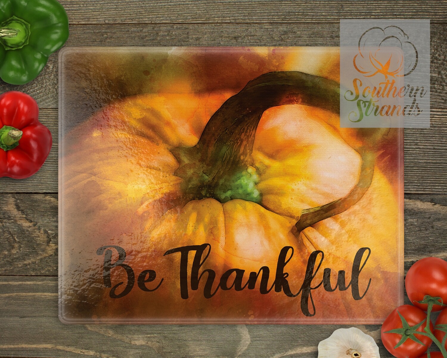 Watercolor Pumpkin Be Thankful - 2 sizes
