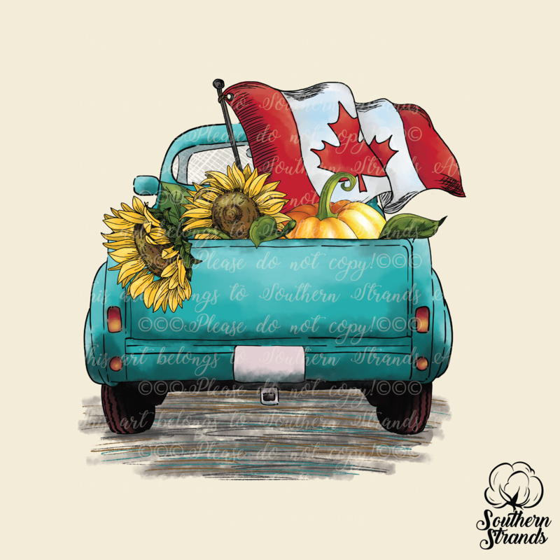 Fall Canadian Pumpkin Truck | DIGITAL DESIGN