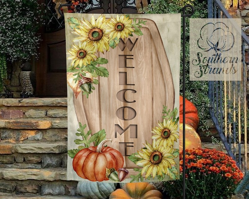 Fall Welcome Garden Flag - 12x18