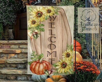 Fall Welcome Garden Flag - 12x18