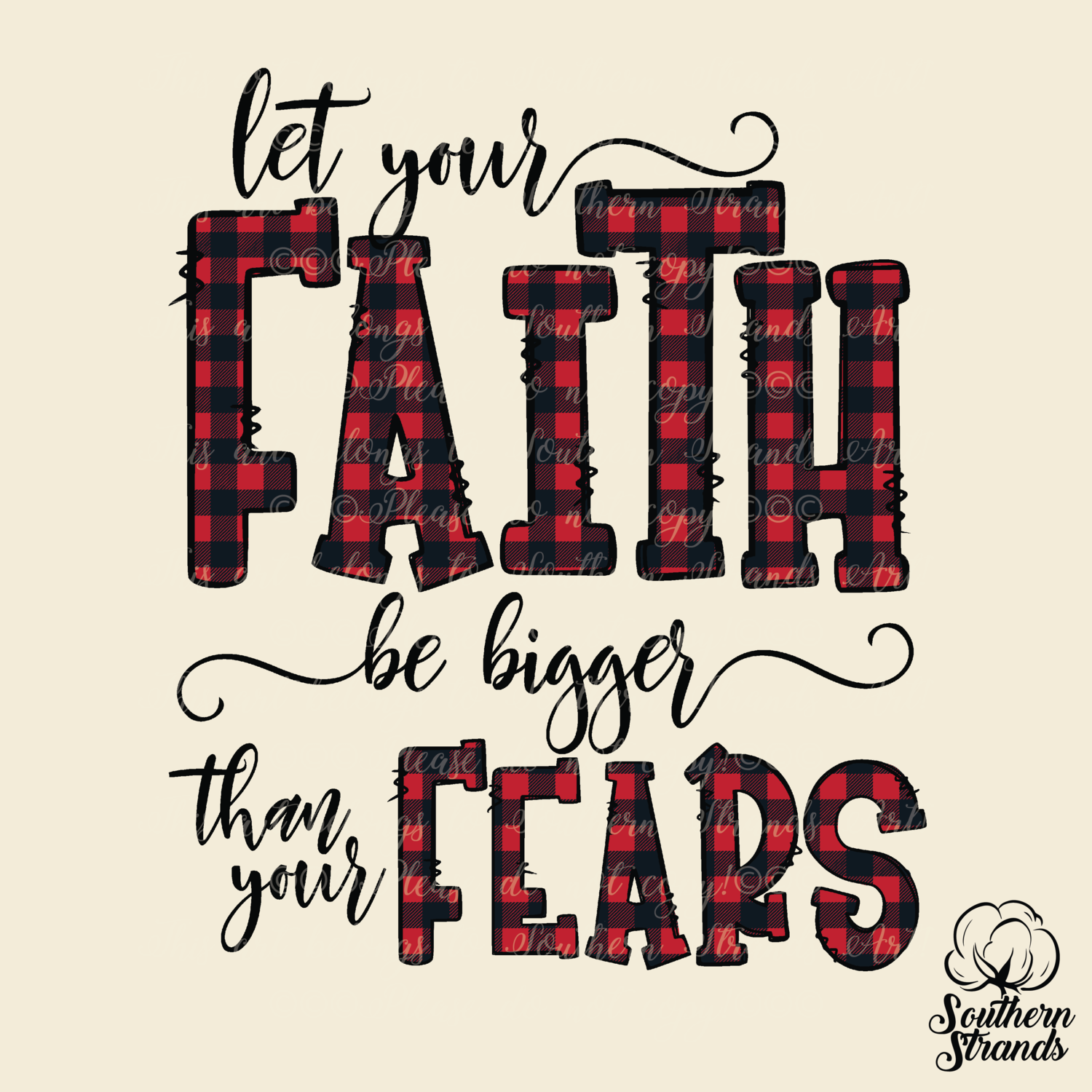 Faith and Fears Black and Red | DIGITAL DESIGN