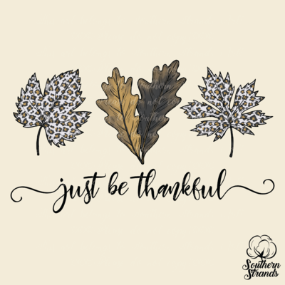 Leopard Leaves - Just Be Thankful | DIGITAL DESIGN