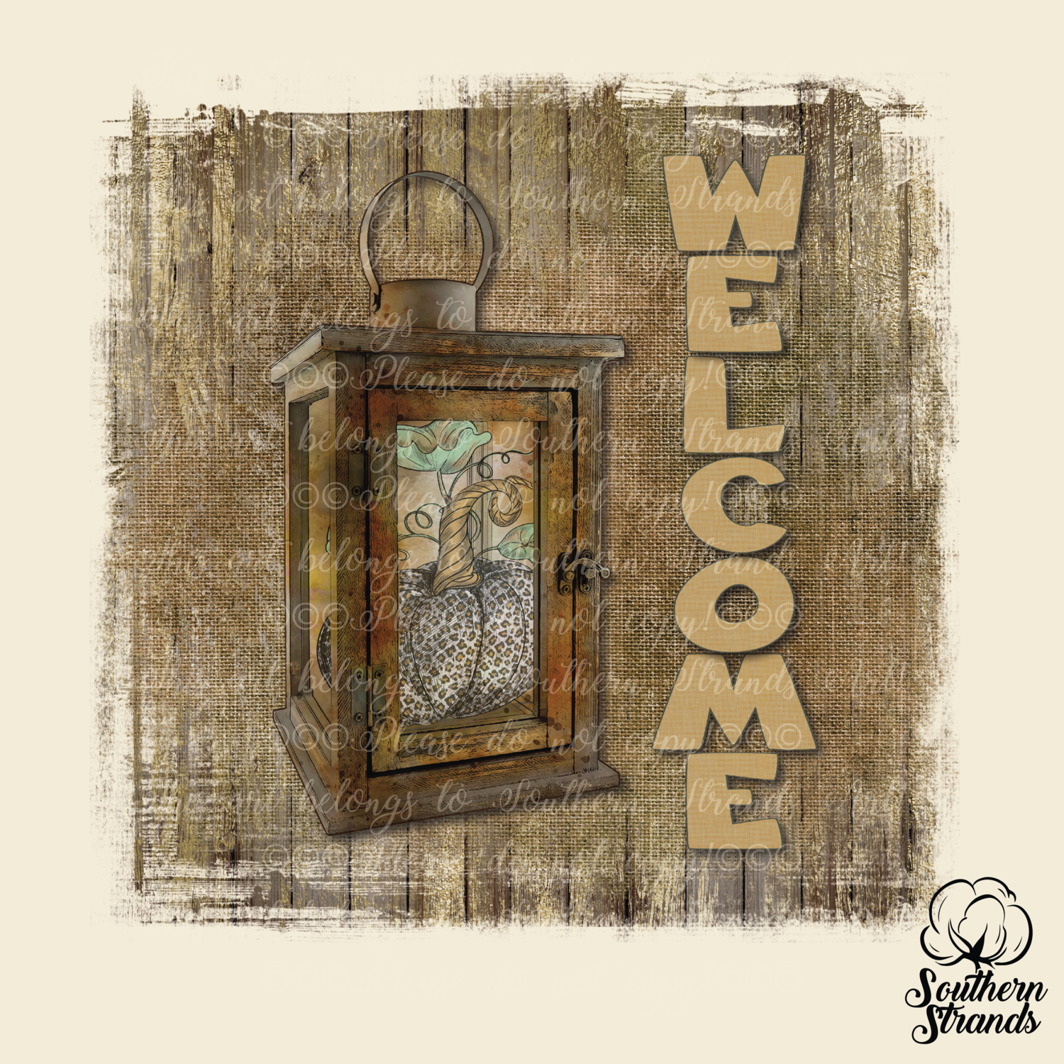 Fall Lantern - Welcome Lantern | DIGITAL DESIGN