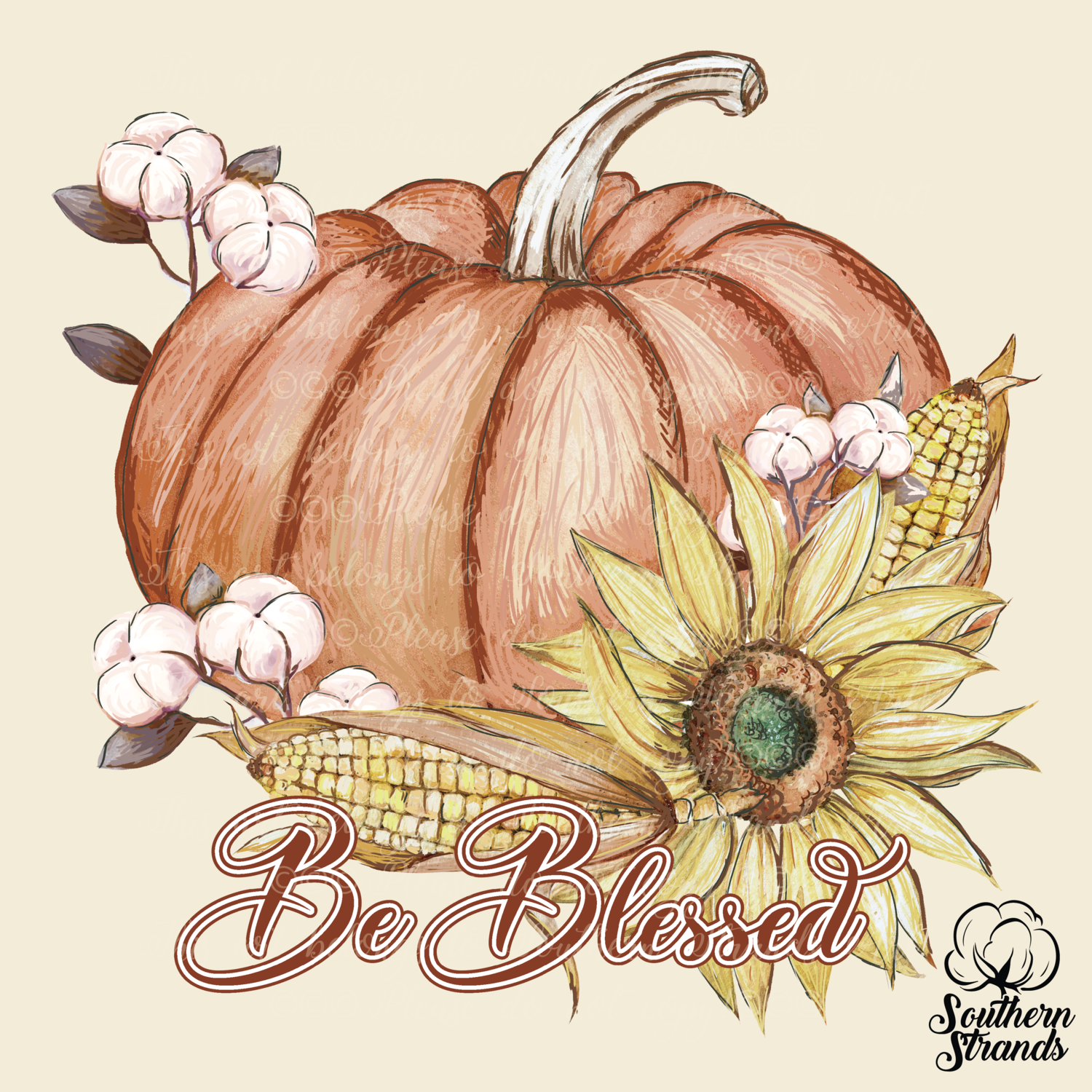 Be Blessed Pumpkin of Fall | DIGITAL DESIGN
