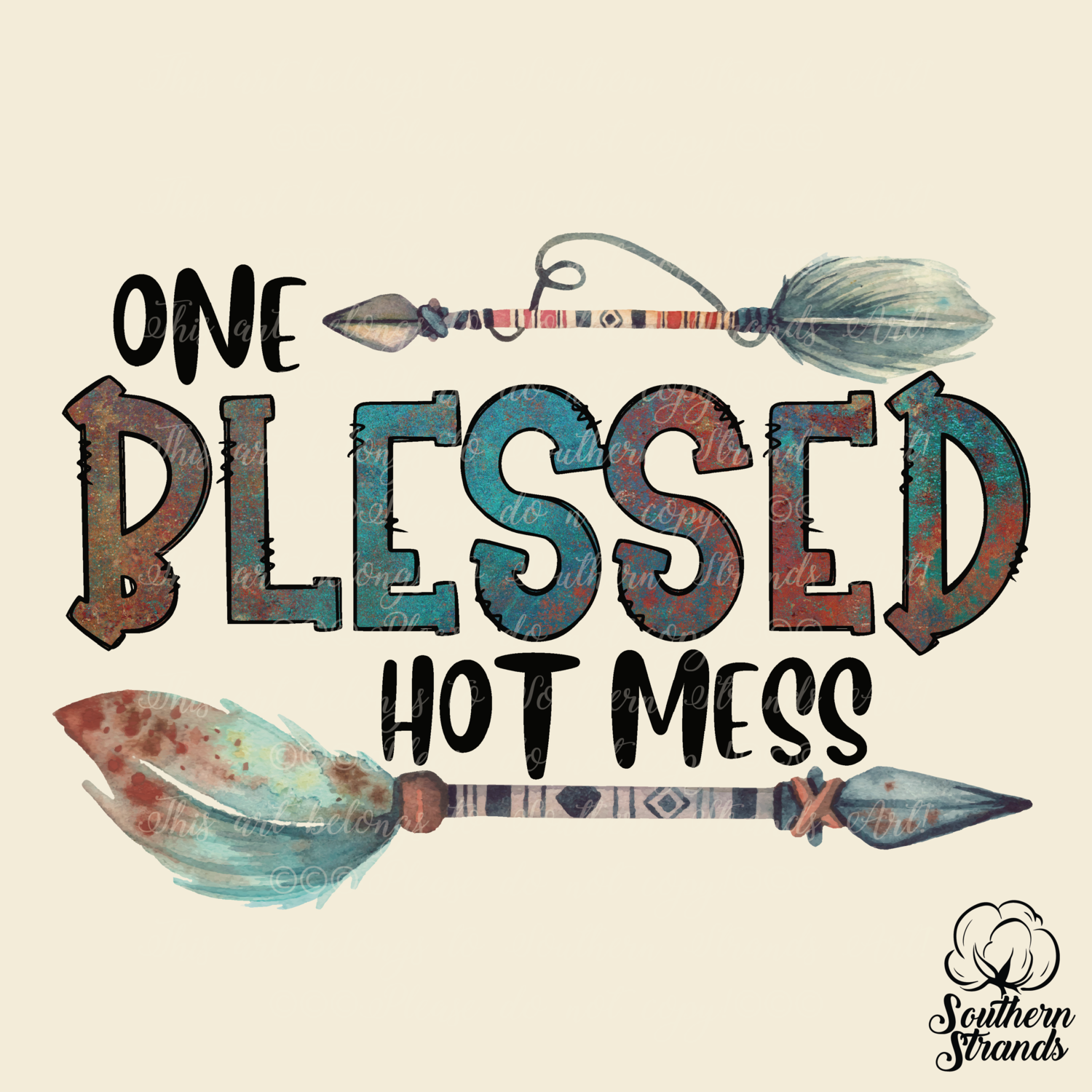 One Blessed Hot Mess | DIGITAL DESIGN