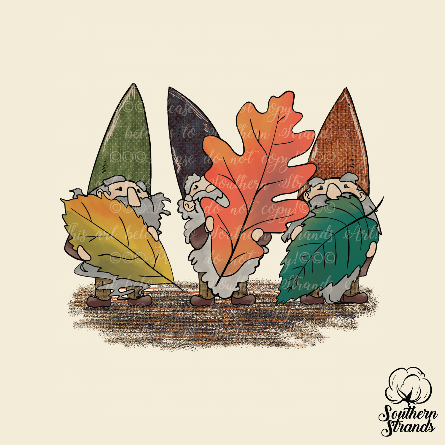 Gnomes with Leaves | DIGITAL DESIGN