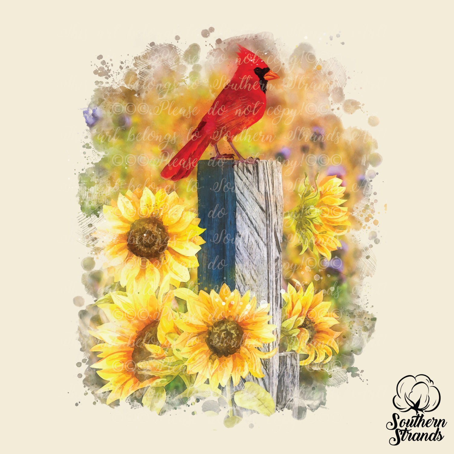 Redbirds and Sunflowers | DIGITAL DESIGN