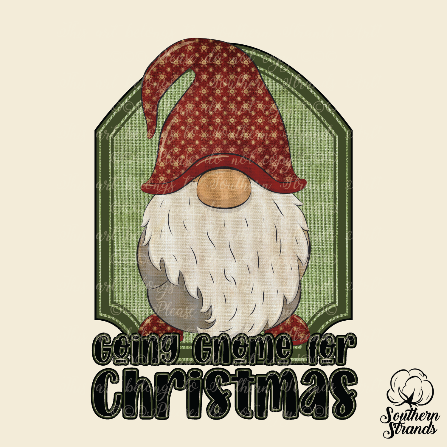 Vintage Christmas Gnome | DIGITAL DESIGN