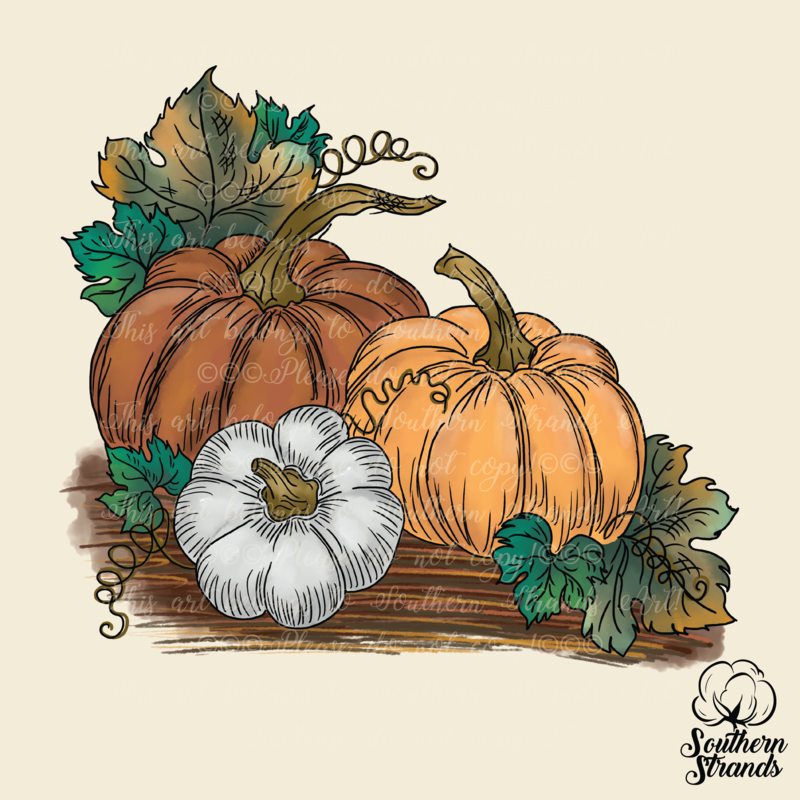 Three Simple Pumpkins | DIGITAL DESIGN