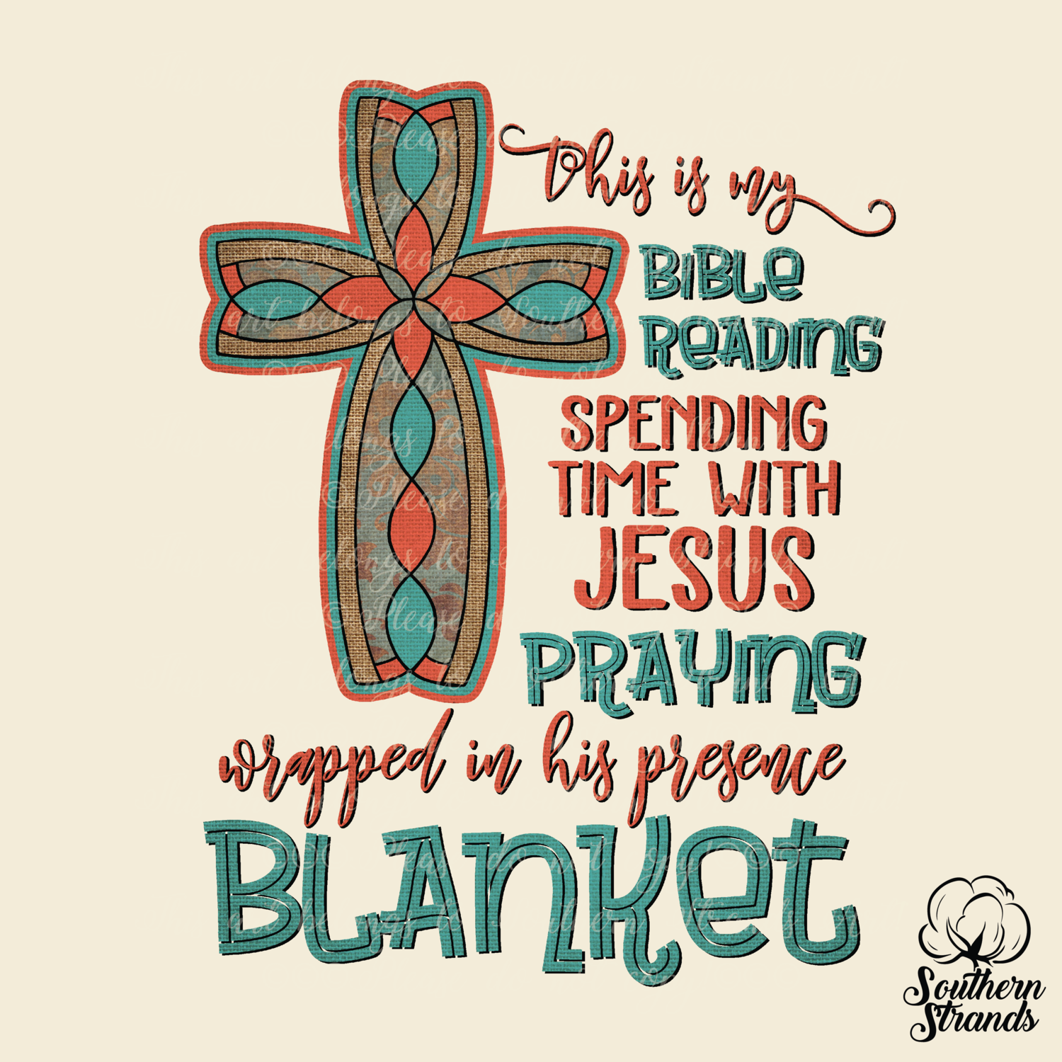 Spending Time With Jesus Blanket | DIGITAL DESIGN