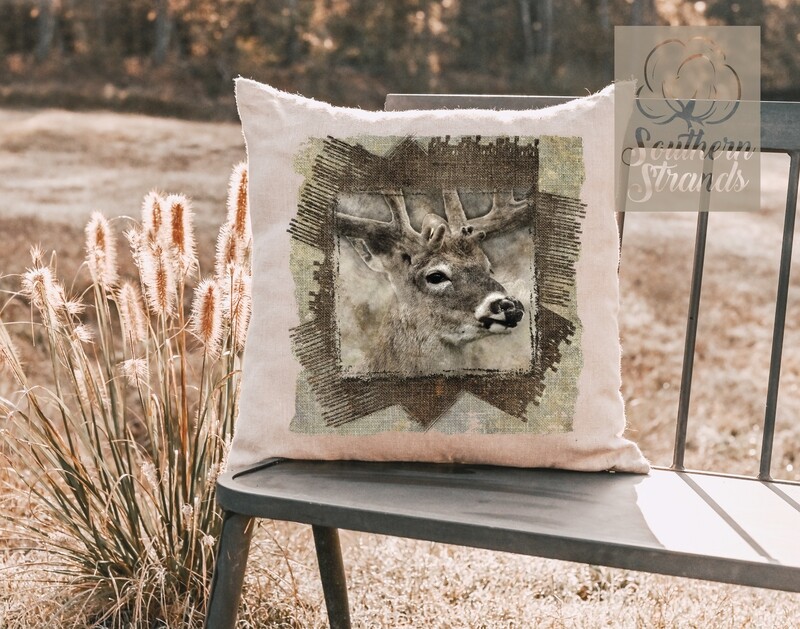 Vintage Wildlife White Tail Deer Head | DIGITAL DESIGN