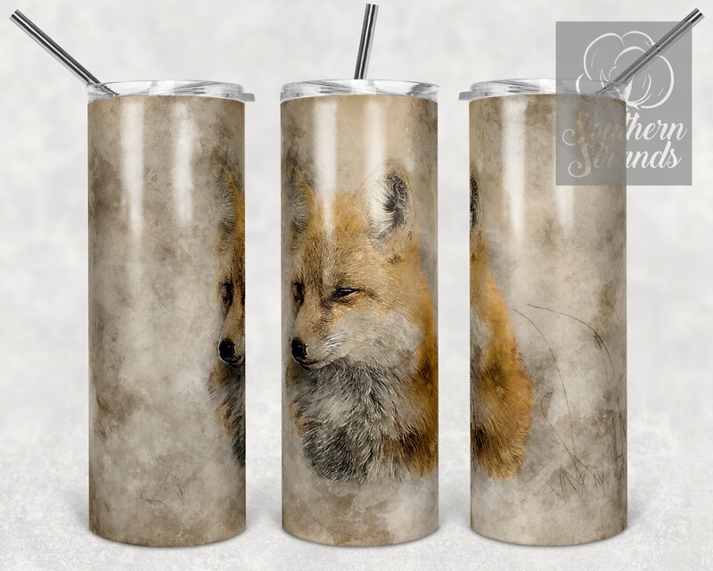 Vintage Wildlife Fox - Tumbler Art | DIGITAL DOWNLOAD