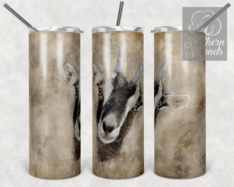 Vintage Farm Goat - Tumbler Art | DIGITAL DOWNLOAD