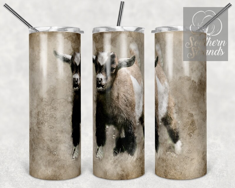 Vintage Farm Baby Goat - Tumbler Art | DIGITAL DOWNLOAD