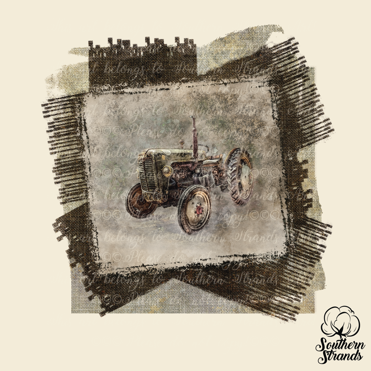 Vintage Farm Tractor | DIGITAL DESIGN
