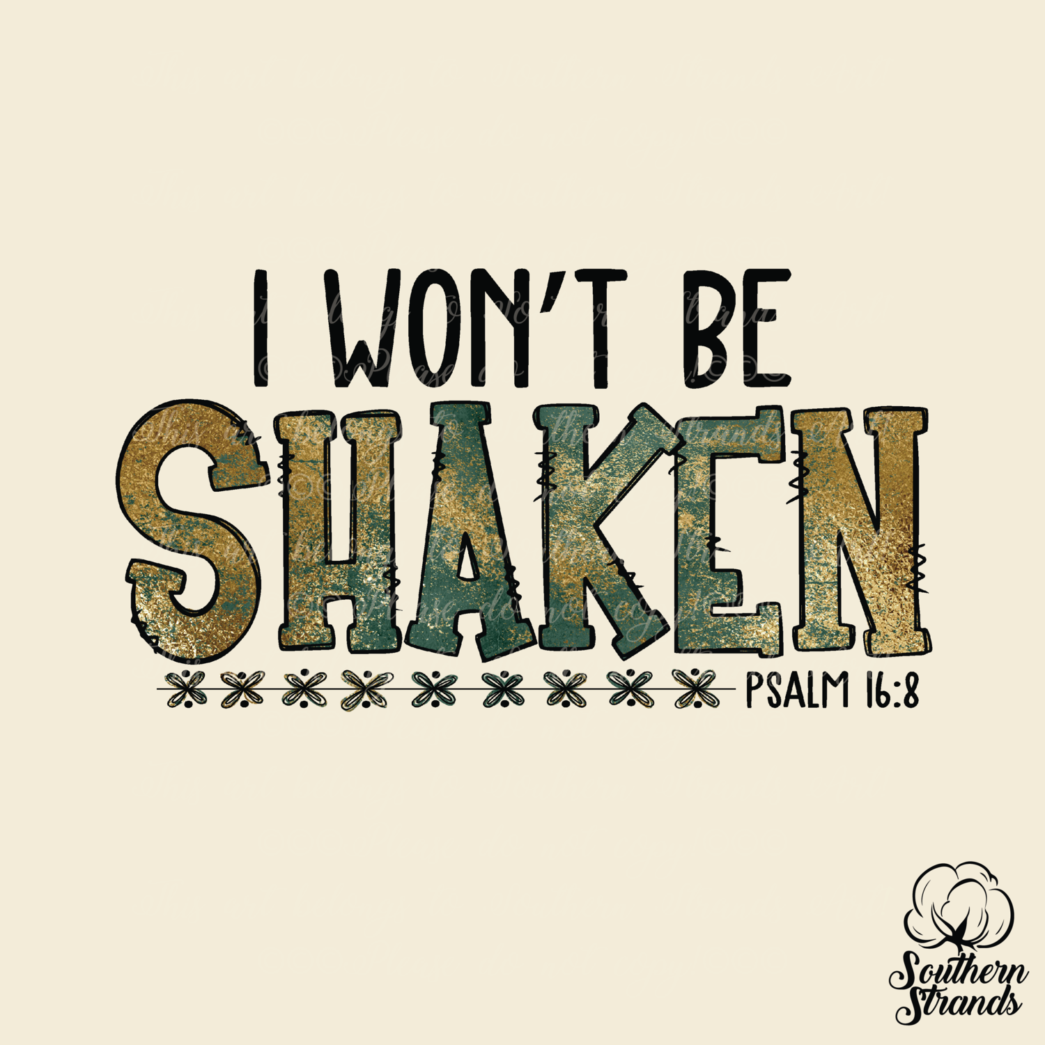 I Won&#39;t Be Shaken | DIGITAL DESIGN