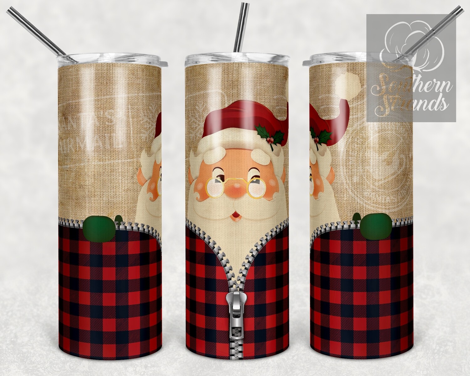 Zipper Santa - Tumbler | DIGITAL DESIGN