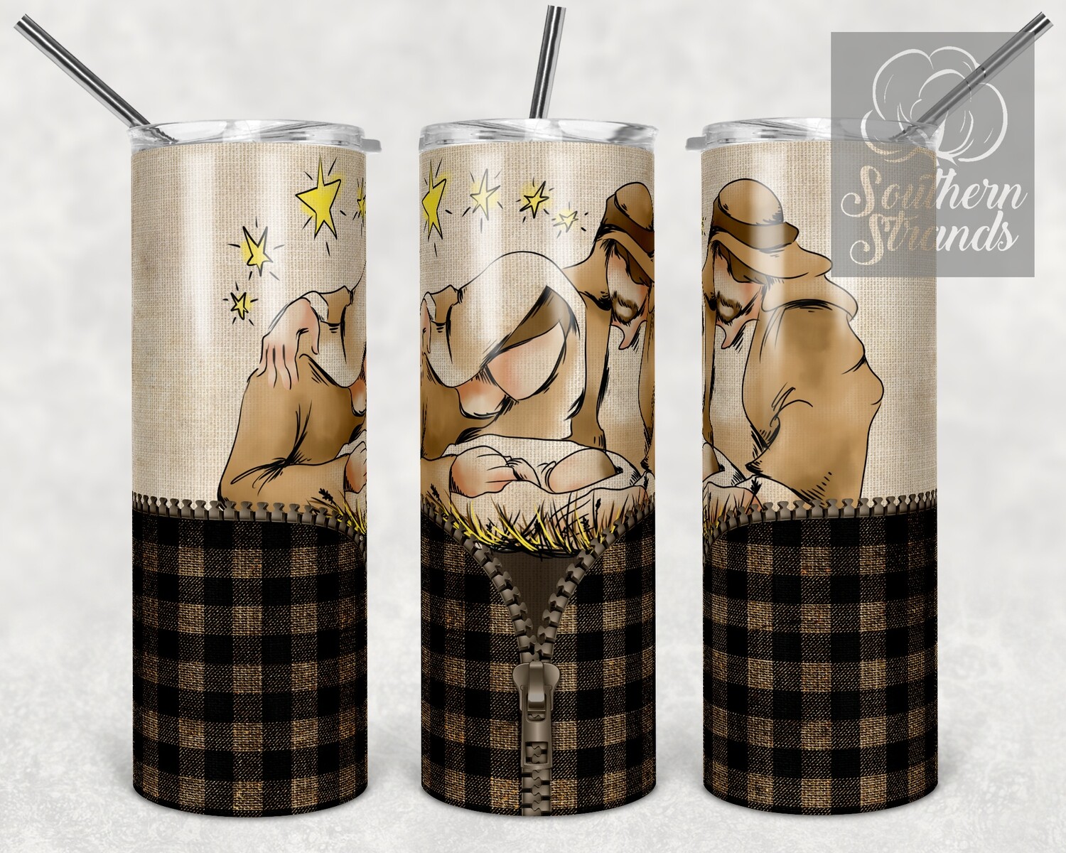 Zipper Mary, Joseph, Jesus - Tumbler - NO Leopard | DIGITAL DESIGN
