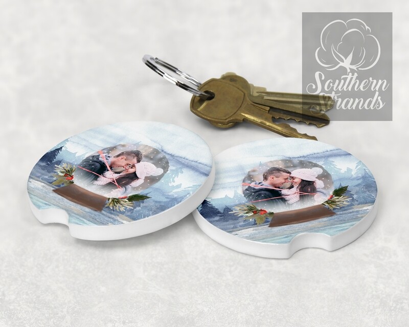 Winter Wonderland Snowglobe Coasters - Round and Square | DIGITAL DESIGN