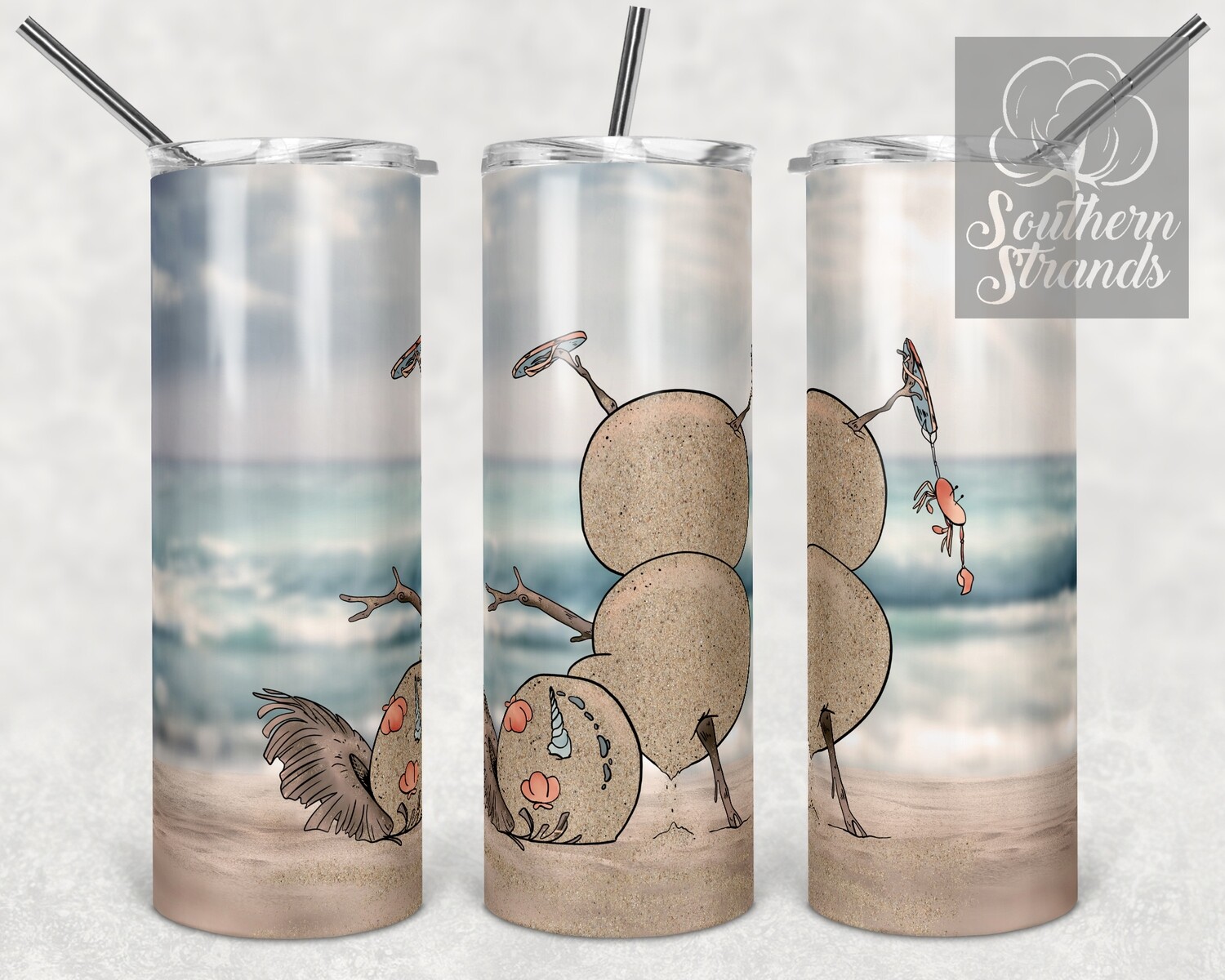 Sandy Snowman Tumbler | DIGITAL DESIGN