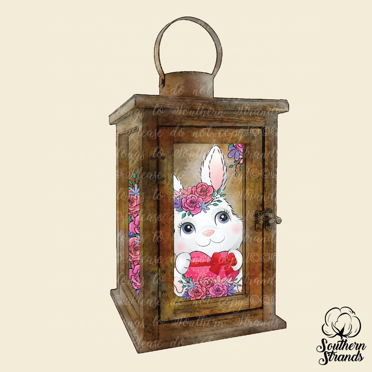 Easter Bunny Lantern - Dark | Standard Size and NEW Interchangeable Size with Inserts | DIGITAL DESIGN