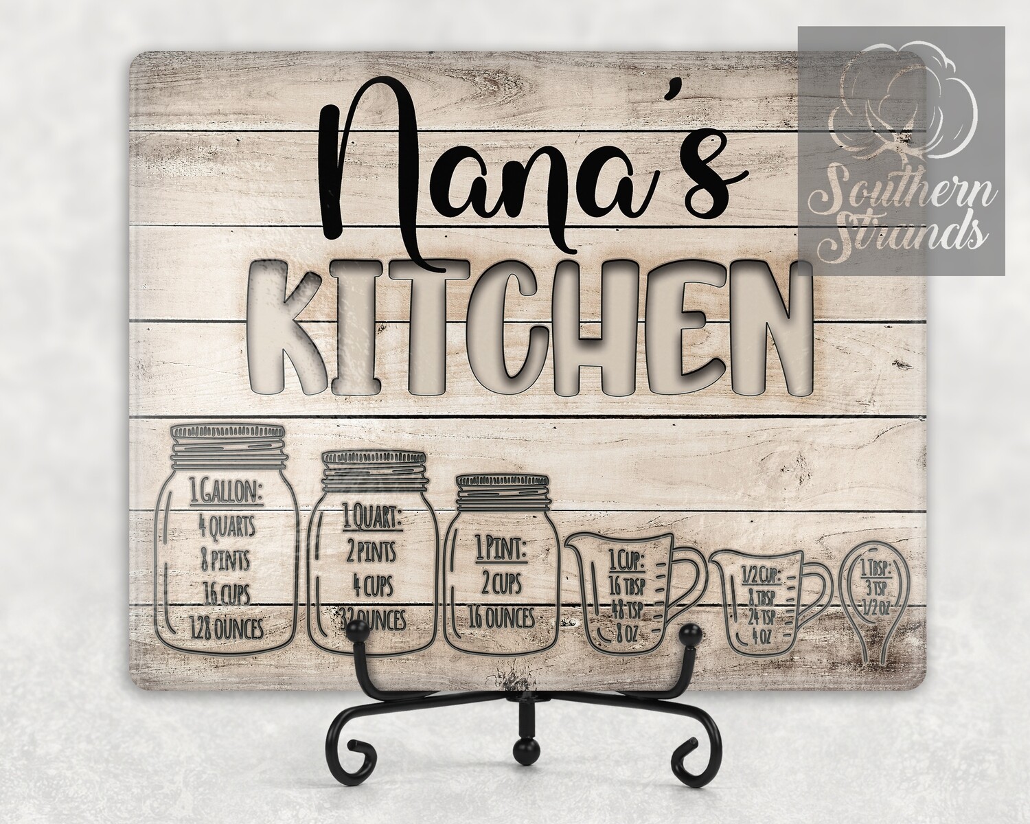 Kitchen Conversions Cutting Board - Add Your Own Name - 2 sizes