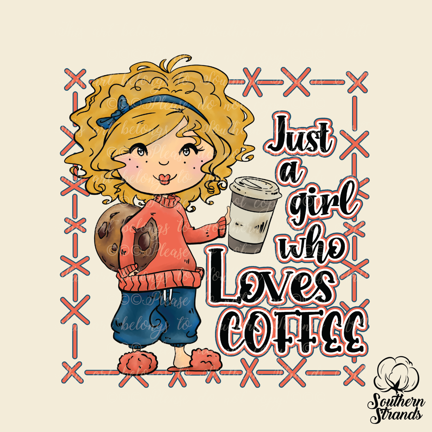 Just a Girl Who Loves Coffee | DIGITAL DESIGN