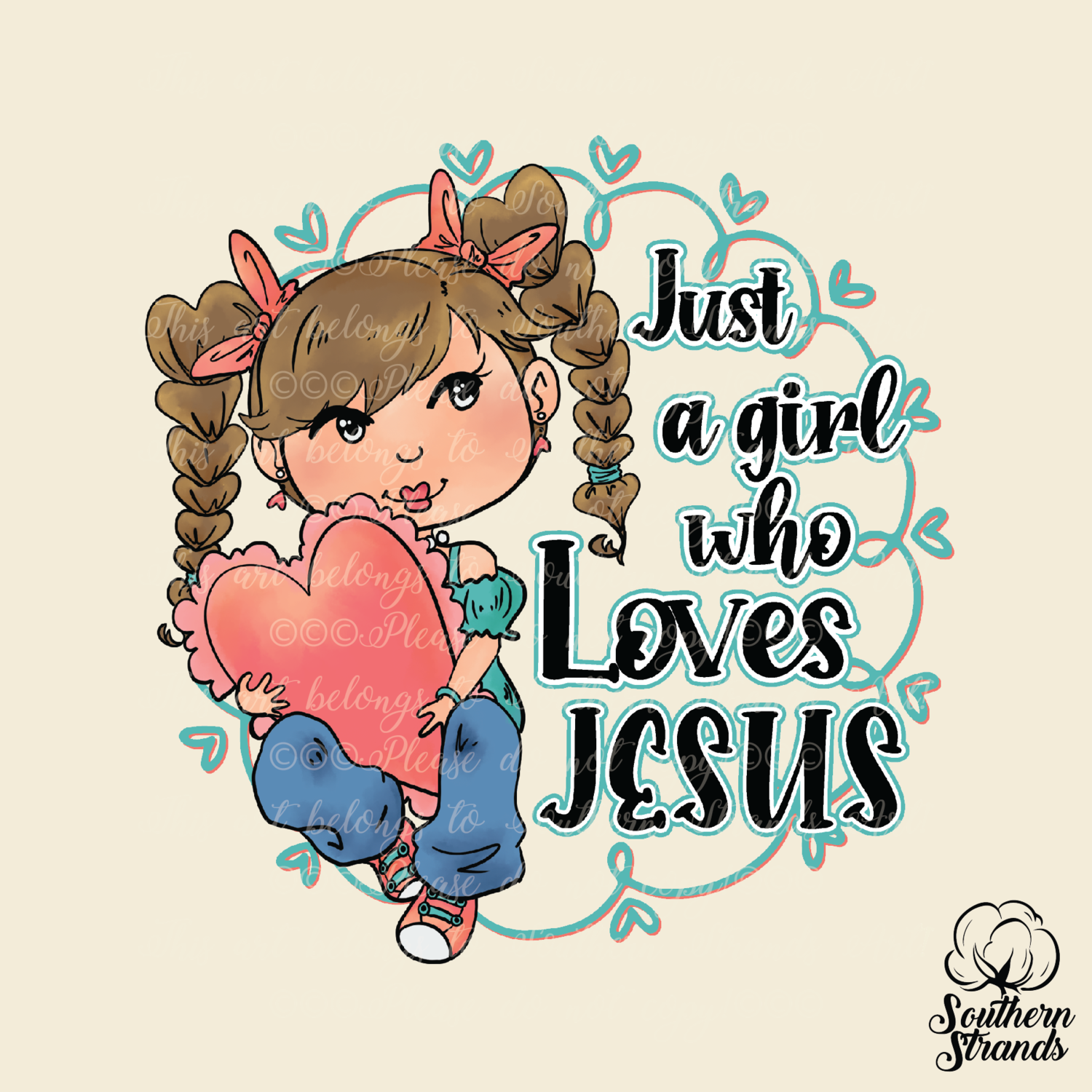 Just a Girl Who Loves Jesus | DIGITAL DESIGN
