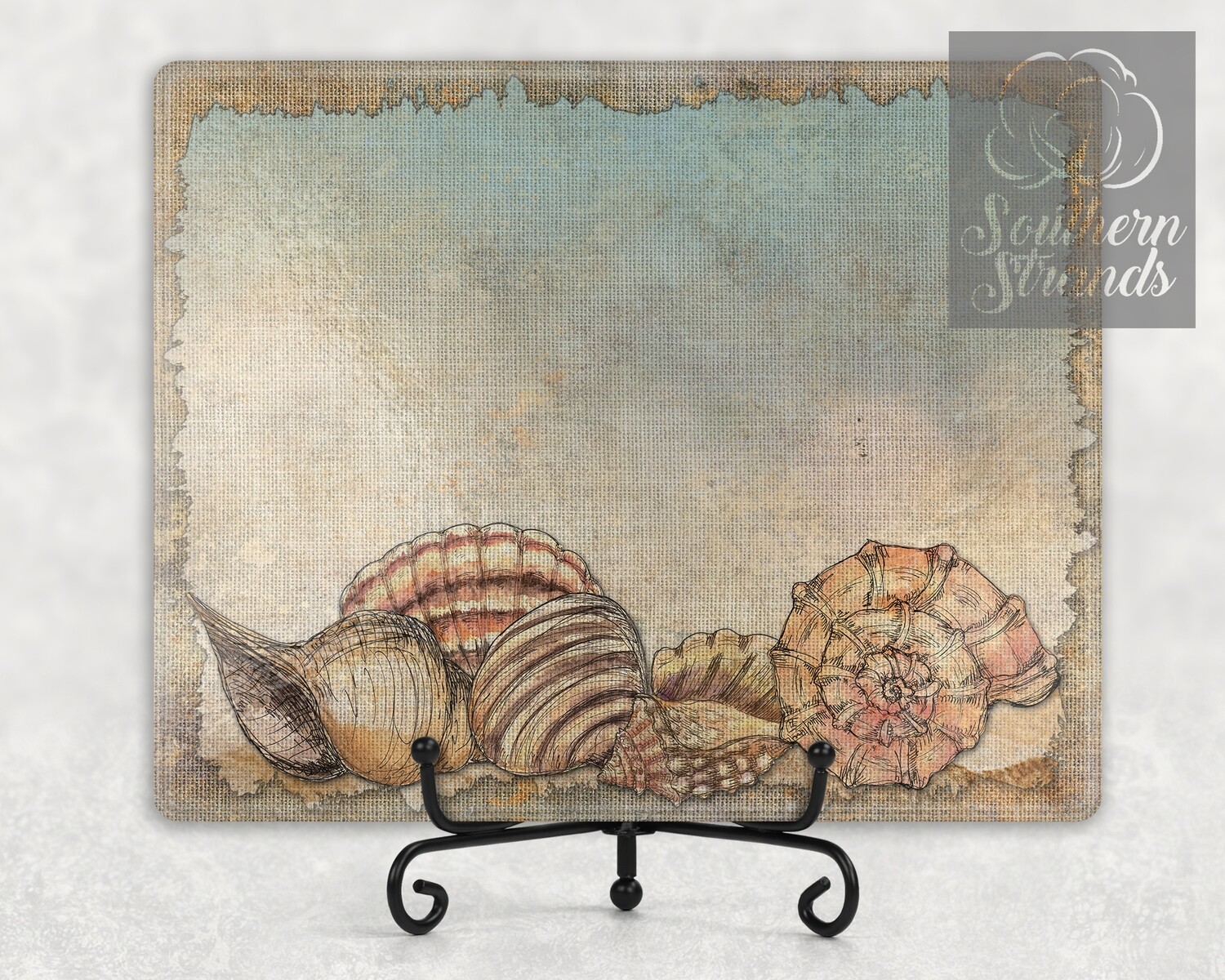Seashells Cutting Board - Add Your Own Name - 2 sizes