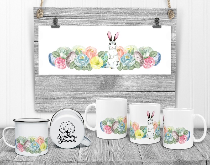 Watercolor Easter Bunny Mug | DIGITAL DESIGN