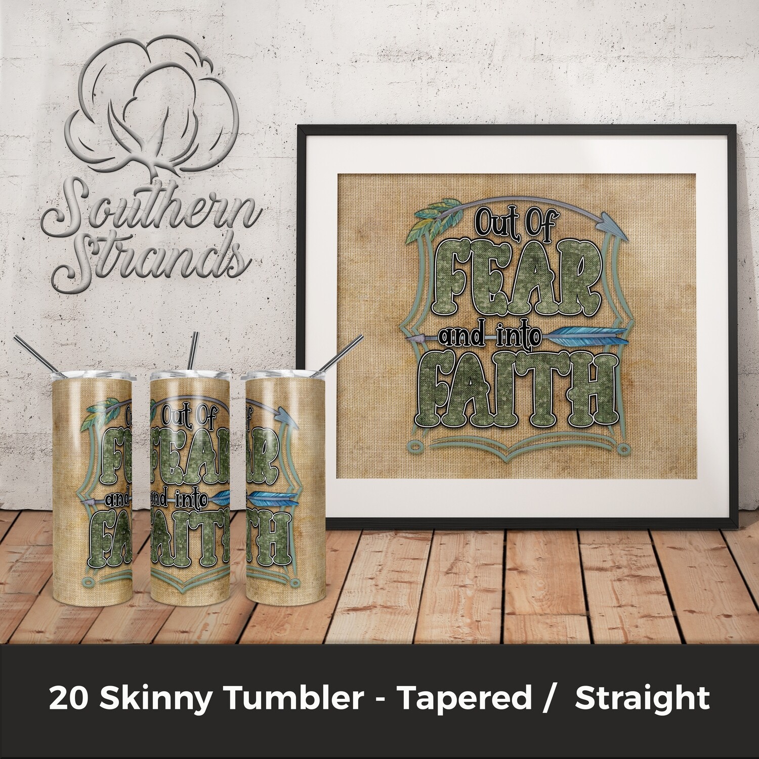 Out Of Fear and Into Faith Tumbler - Light | DIGITAL DESIGN