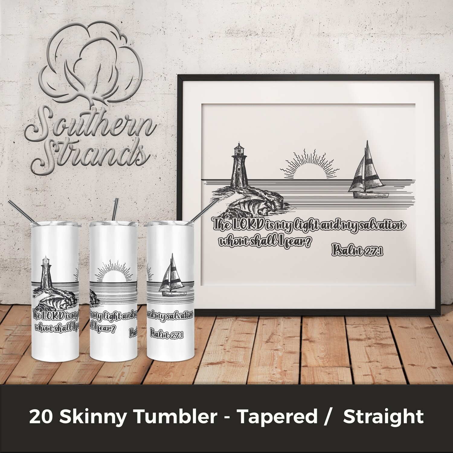The Lord is my Light Tumbler | DIGITAL DESIGN