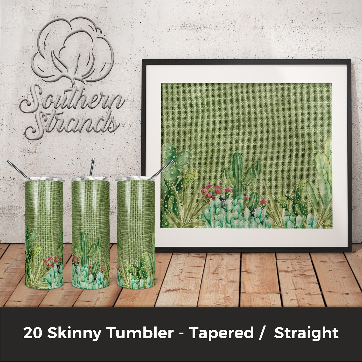 Watercolor Cactus Tumbler | DIGITAL DESIGN