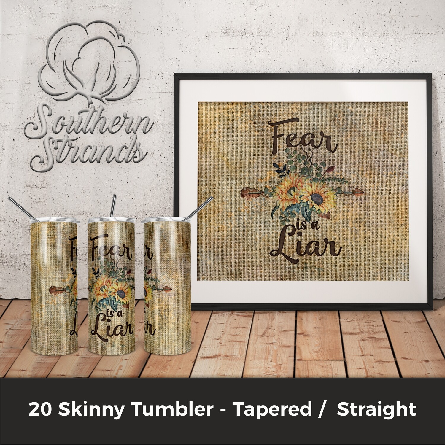 Fear Is A Liar Tumbler | DIGITAL DESIGN