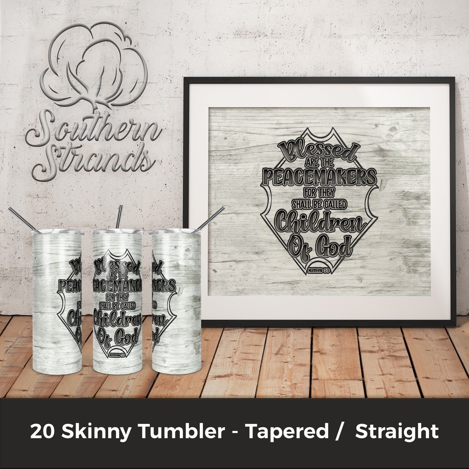 Blessed are the Peacemakers Tumbler | DIGITAL DESIGN