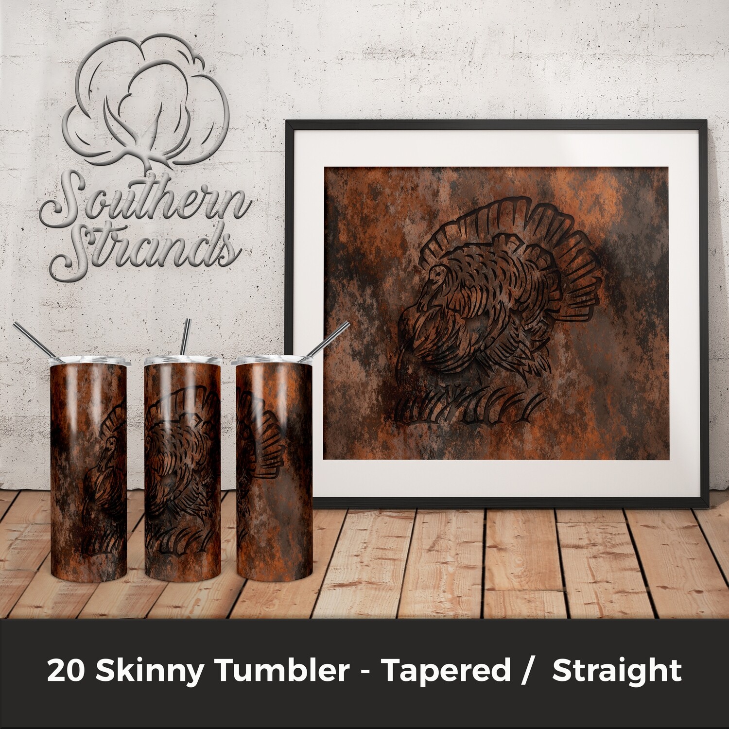 Rusty Turkey Tumbler | DIGITAL DESIGN