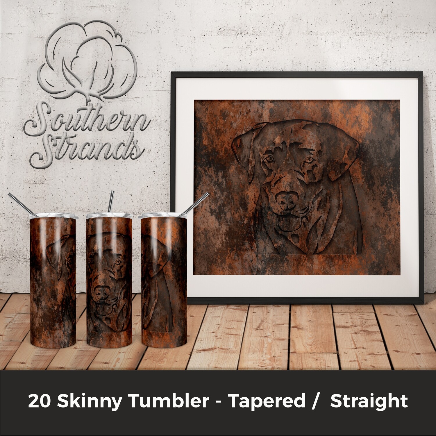 Rusty Lab Tumbler | DIGITAL DESIGN